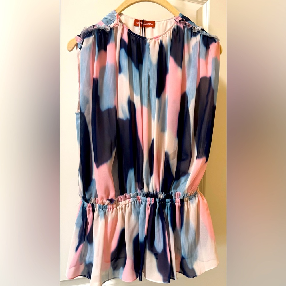 Aliza printed chiffon top - size 10
